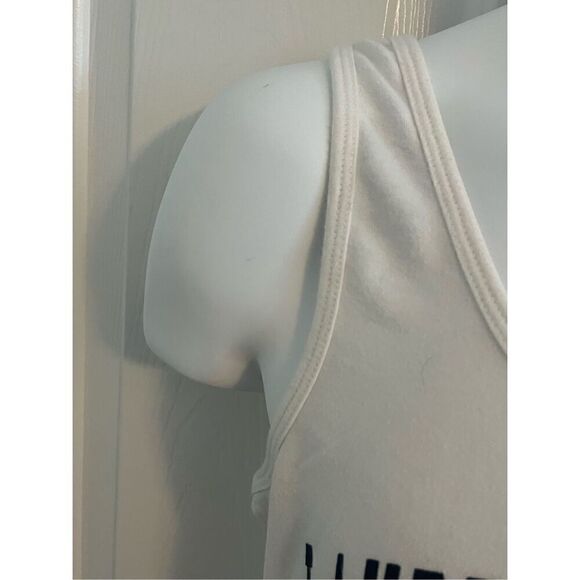 COPY - Ft. Lauderdale White Crisp Stretchy Tank Top. Size Medium - Picture 4 of 6